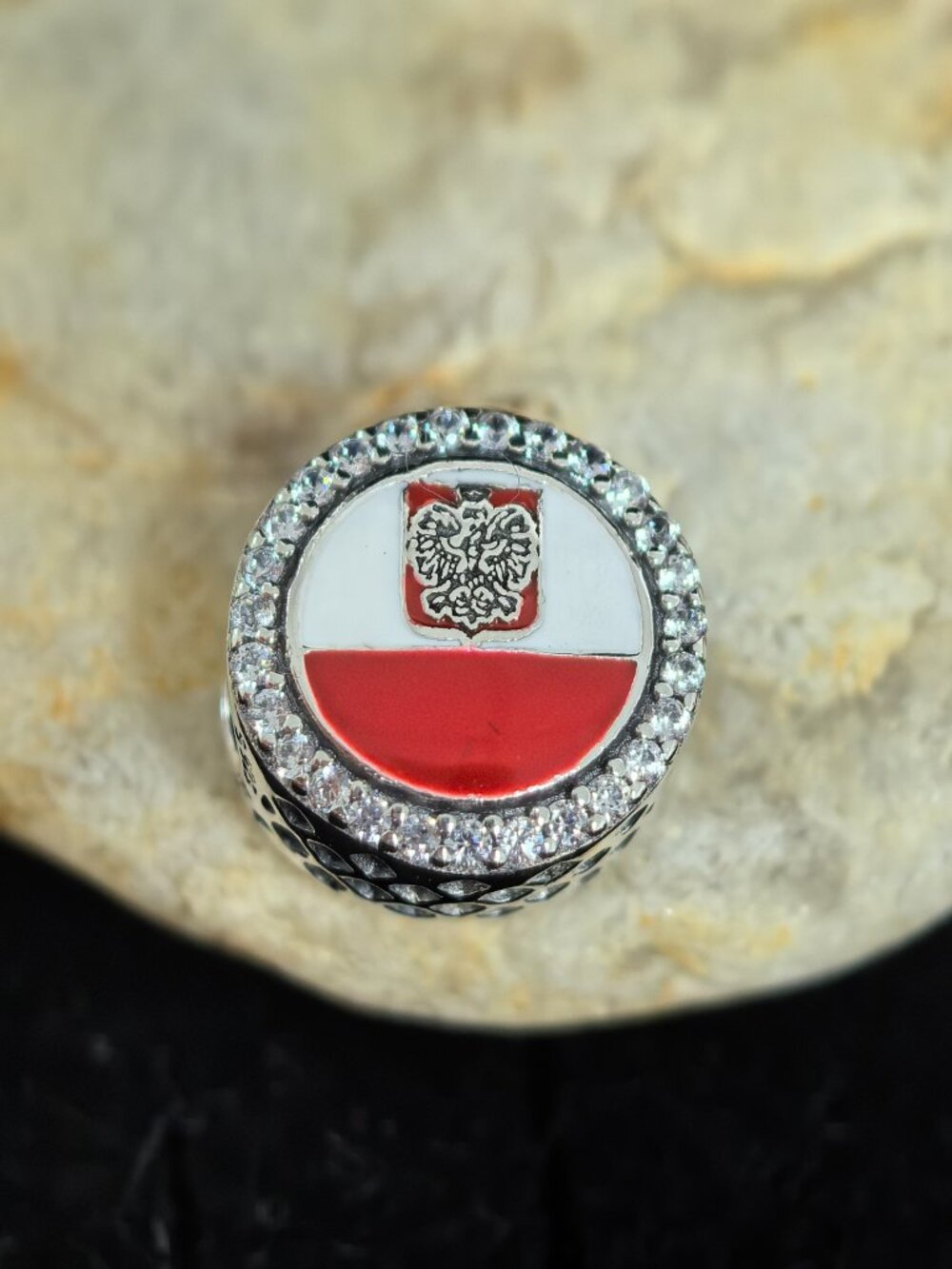 Pandora Poland Flag Exclusive Charm, S925 Silver Jewelry (Women's)